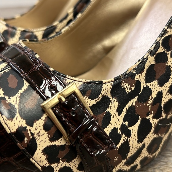 Qupid Women’s Platform Stiletto Heels in Leopard Print/ Patent Leather Size 9 - Picture 12 of 14